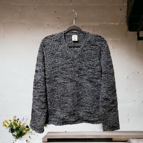 Columbia Ladies M Grey/Blk V-Neck Sweater - Picture 5 of 7